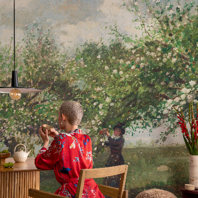 Fototapet vlies pe perete Forårsscene