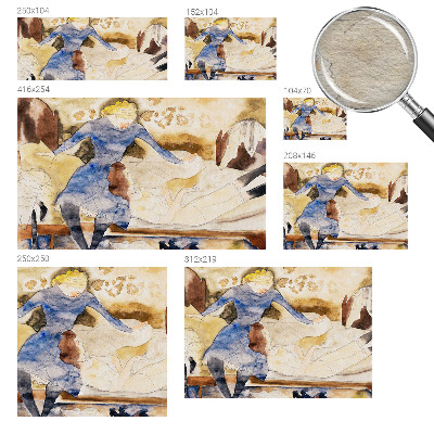 Tapet foto pe vlies Feminin fred