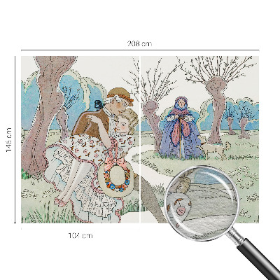 Tapet foto Romantisk scene