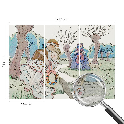 Tapet foto Romantisk scene