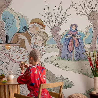 Tapet foto Romantisk scene