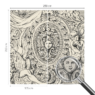 Tapet foto decorativ Et væld af ornamenter