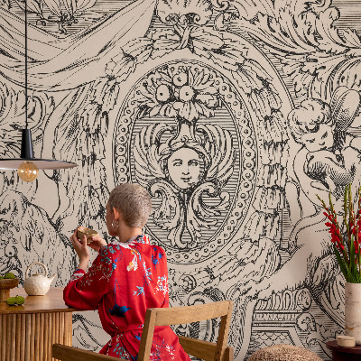 Tapet foto decorativ Et væld af ornamenter