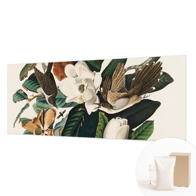 Fototapet modern pentru living Fugle magnolier