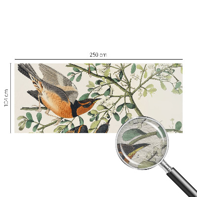 Fototapet modern la comandă Farverige fugle