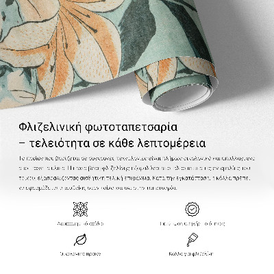 Fototapet modern la comandă Farverige fugle