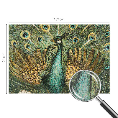 Fototapet la comandă pentru living Majestætisk påfugl