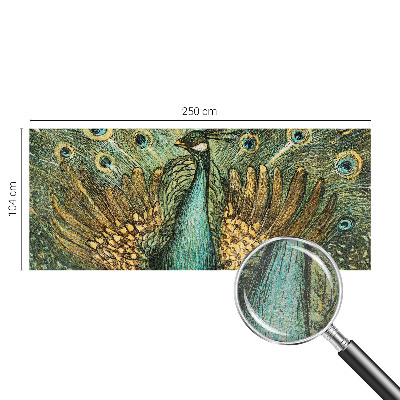 Fototapet la comandă pentru living Majestætisk påfugl