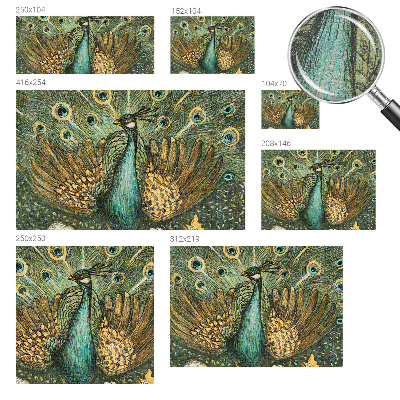 Fototapet la comandă pentru living Majestætisk påfugl