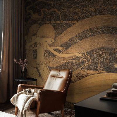 Fototapet la comandă pentru dormitor Surrealistiske figurer