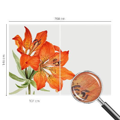 Tapet foto vlies Orange lilje