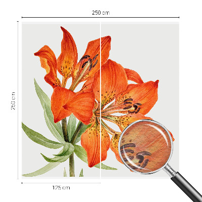 Tapet foto vlies Orange lilje