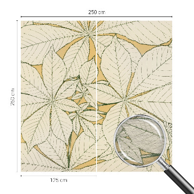 Fototapet vlies pentru living Kastanjeblade