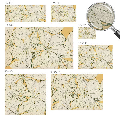 Fototapet vlies pentru living Kastanjeblade