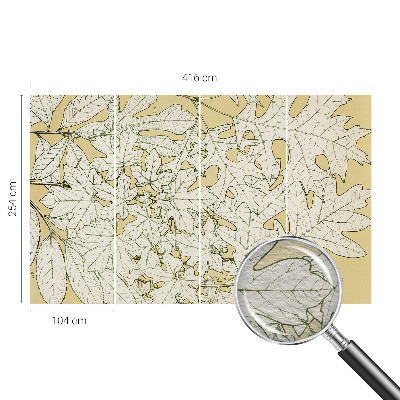 Fototapet vlies imprimat Træblade