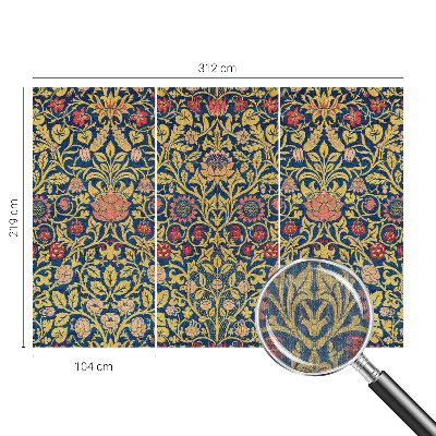 Fototapet vlies pentru dormitor Blomstermønster