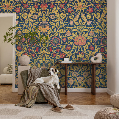 Fototapet vlies pentru dormitor Blomstermønster