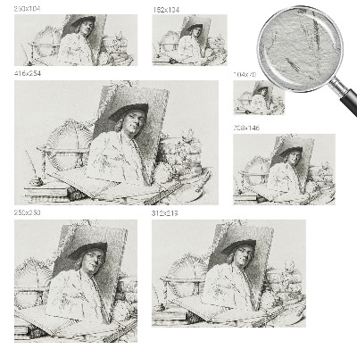 Tapet foto Kunstnerisk portræt