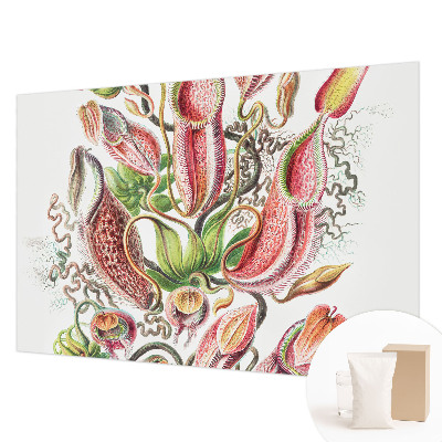 Fototapet decorativ pe perete cu detalii botanice