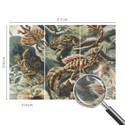 Fototapet modern Eksotiske krybdyr