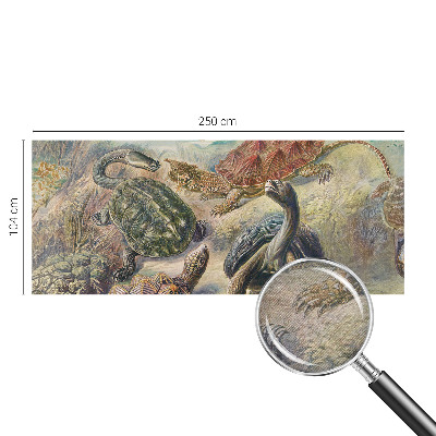 Fototapet modern la comandă Skildpaddefauna