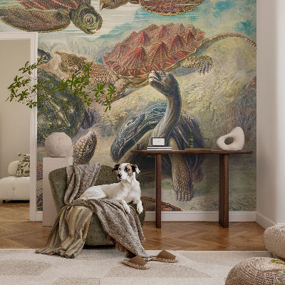 Fototapet modern la comandă Skildpaddefauna