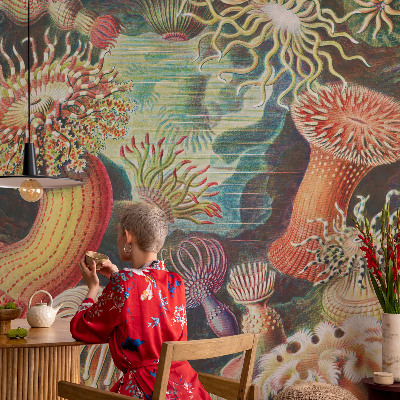 Fototapet la comandă pentru living Fancy anemoner