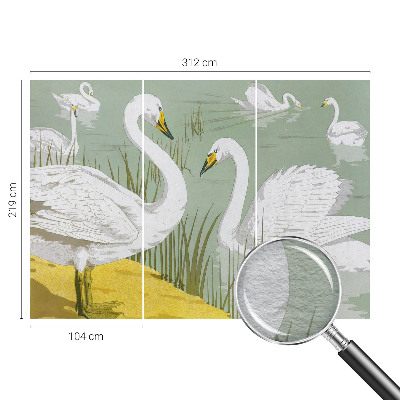 Fototapet la comandă pentru dormitor Svanesøen