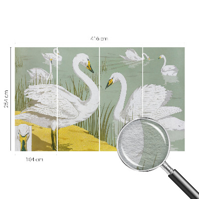 Fototapet la comandă pentru dormitor Svanesøen