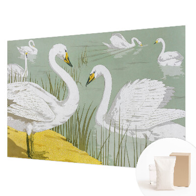 Fototapet la comandă pentru dormitor Svanesøen