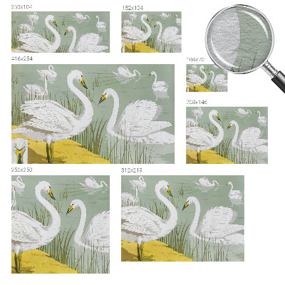 Fototapet la comandă pentru dormitor Svanesøen