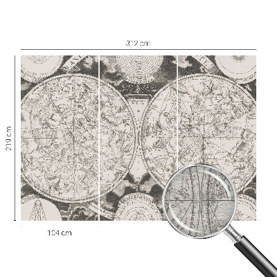 Fototapet pentru dormitor Stjernekort