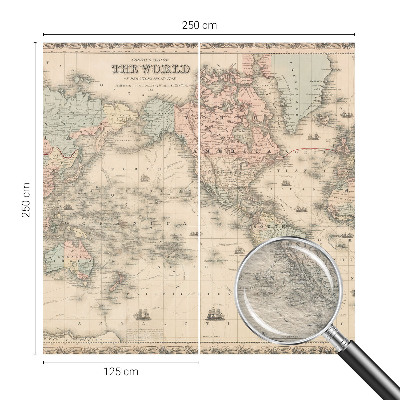 Fototapet vlies Historisk kort