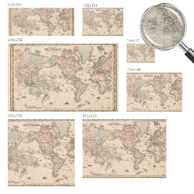 Fototapet vlies Historisk kort