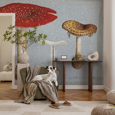 Fototapet vlies pentru dormitor Svampegraveringer