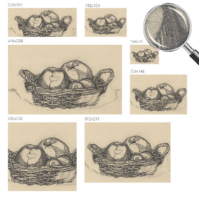 Tapet foto vlies Frugtkurv