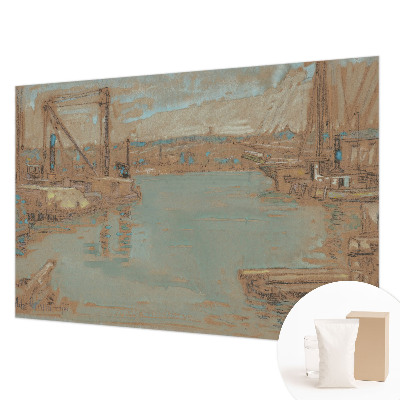 Fototapet modern cu motiv „Udsigt over havnen”