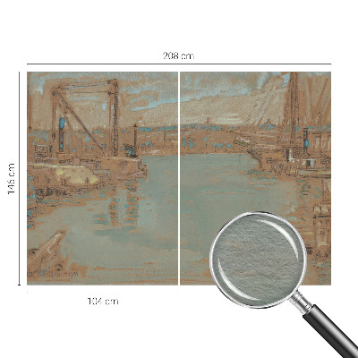 Fototapet modern Udsigt over havnen