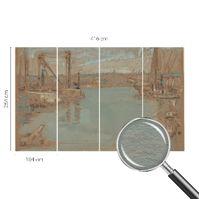 Fototapet modern Udsigt over havnen