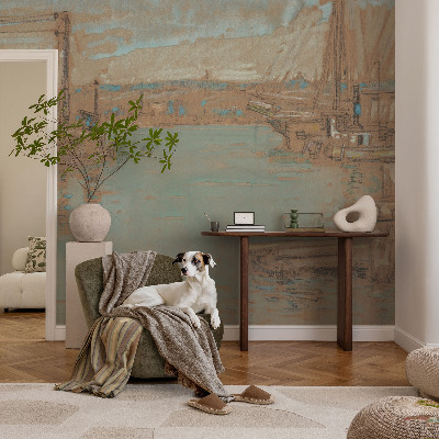 Fototapet modern Udsigt over havnen