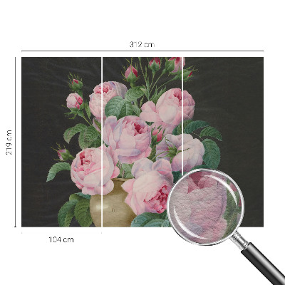 Fototapet la comandă pentru living Blomsteragtig elegance