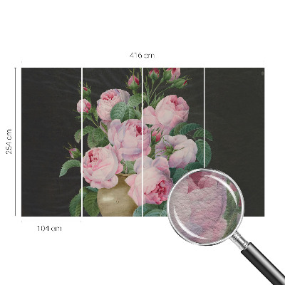 Fototapet la comandă pentru living Blomsteragtig elegance