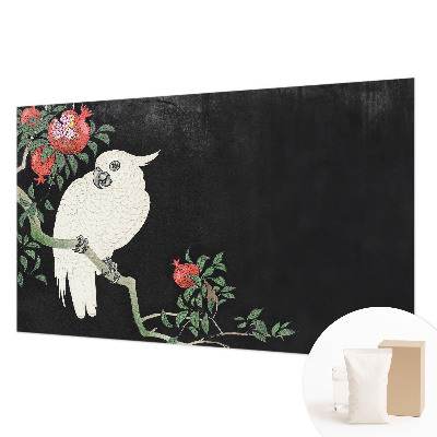 Fototapet modern pentru living Granatæble papegøje