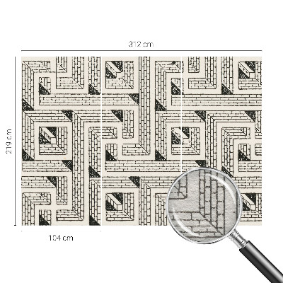 Fototapet modern la comandă Murstenslabyrint