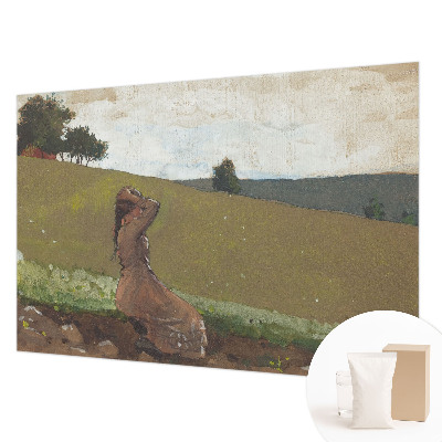 Fototapet la comandă pentru dormitor cu un decor liniștitor