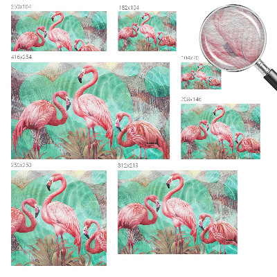 Fototapet pentru living Eksotiske fugle