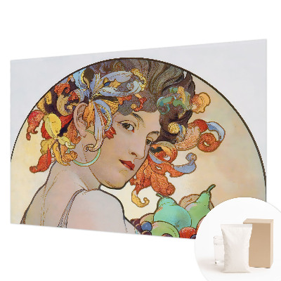 Fototapet în stil art nouveau, cu design colorat