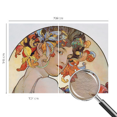 Fototapet Farverig art nouveau