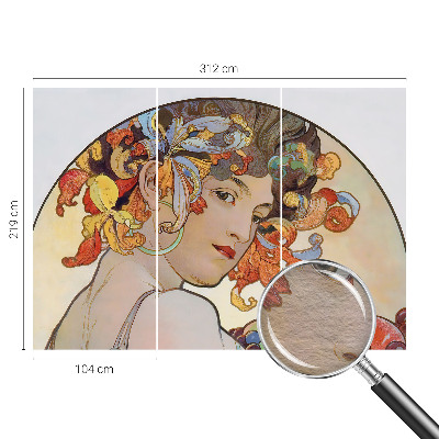 Fototapet Farverig art nouveau