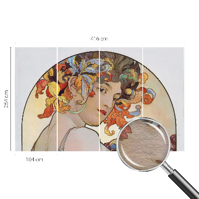 Fototapet Farverig art nouveau